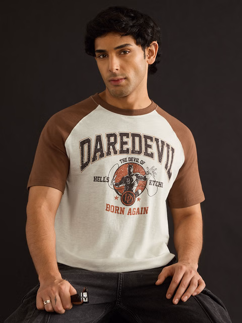 Customer wearing tshirt