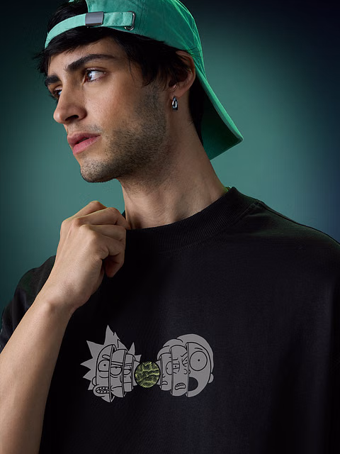 Customer wearing tshirt