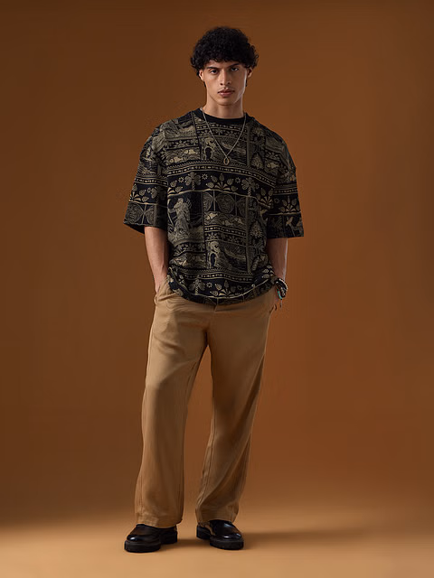 Customer wearing tshirt